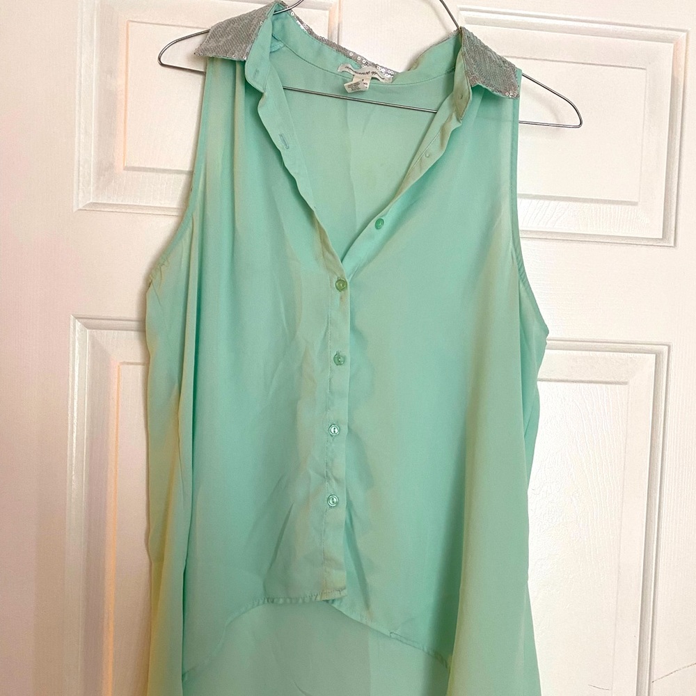 Sequin collar tank
